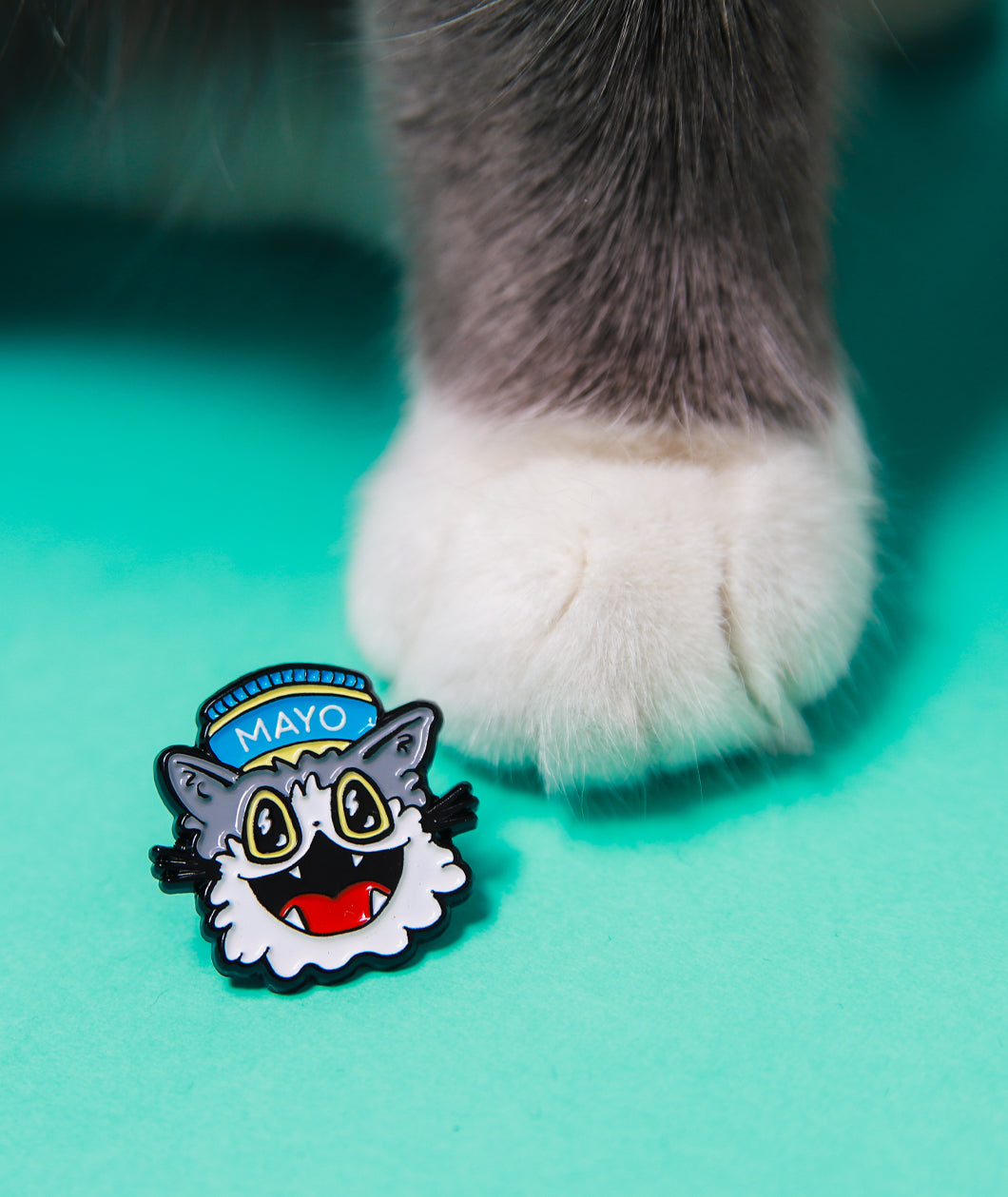 Mayo Cat Pin