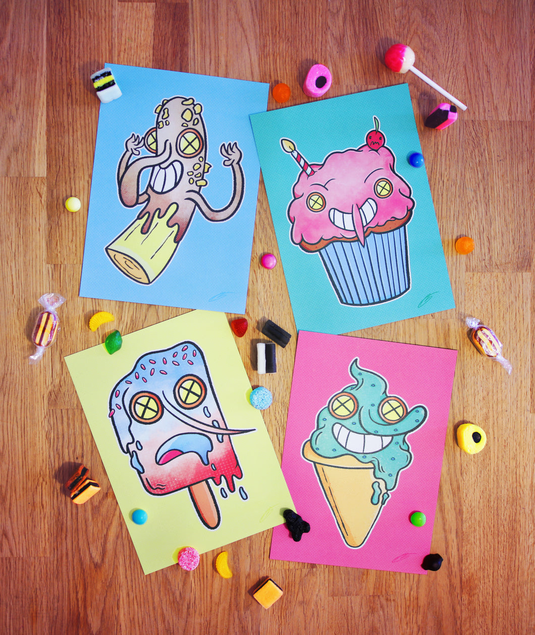 Sweet Gang Art Cards