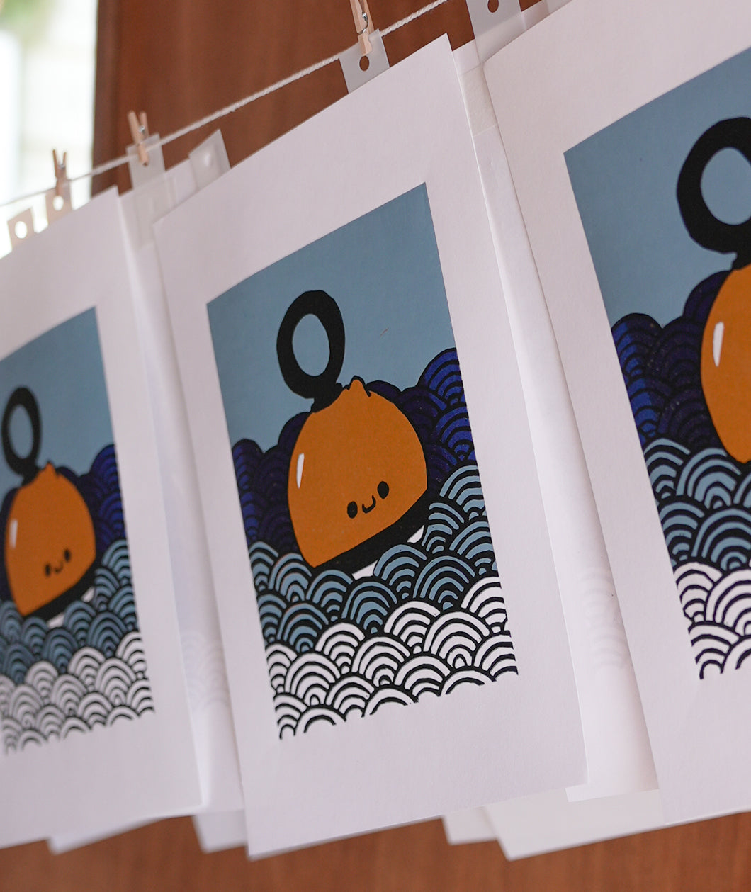 The Buoy Lino Print
