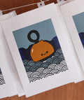 The Buoy Lino Print