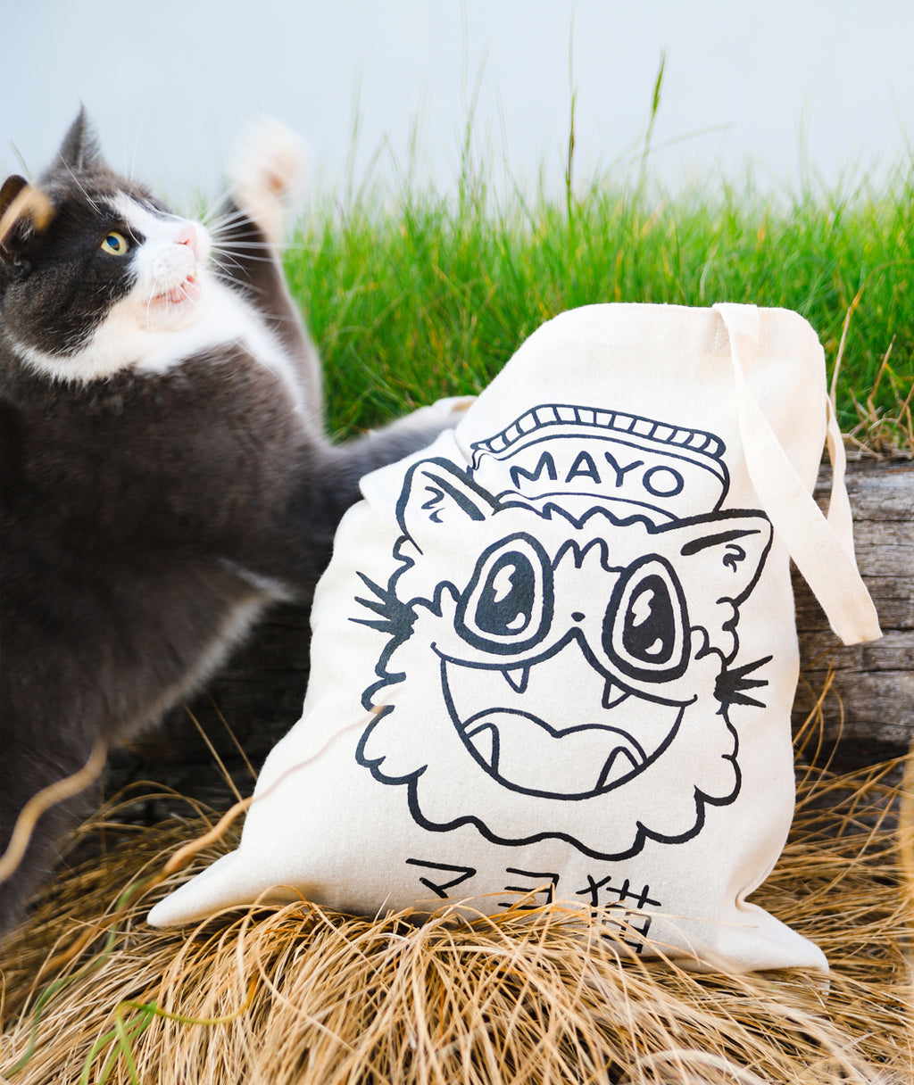 Mayo Cat Tote Bag