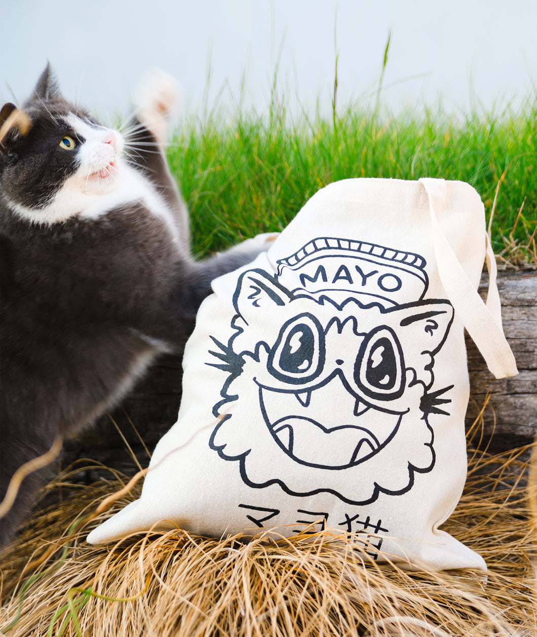 Mayo Cat Tote Bag