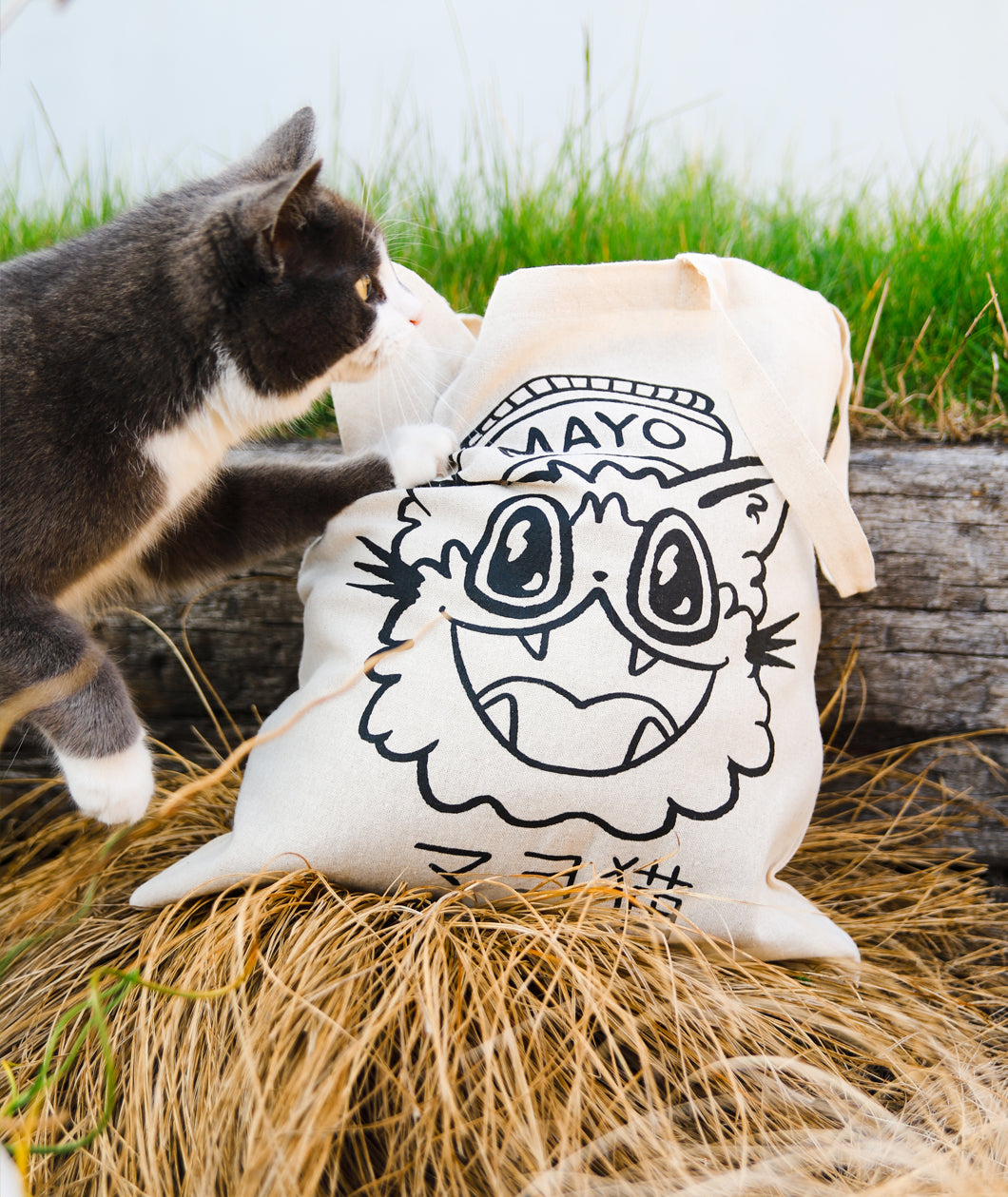 Mayo Cat Tote Bag