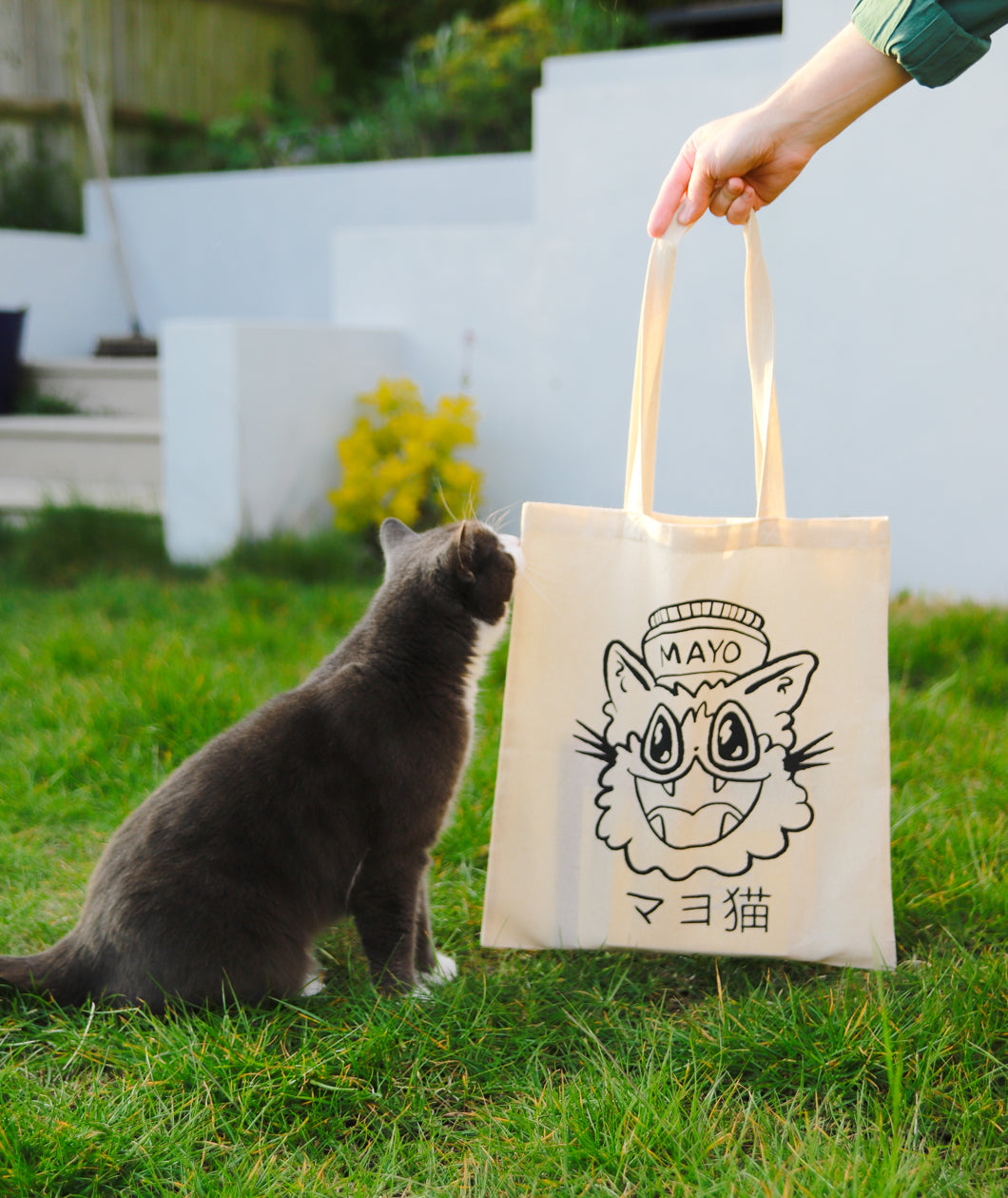 Mayo Cat Tote Bag